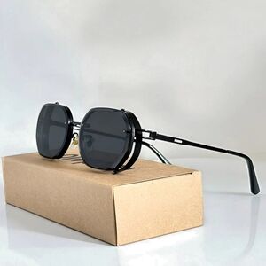 Riley Grove Old Town Aviator Sunglasses ~ Black